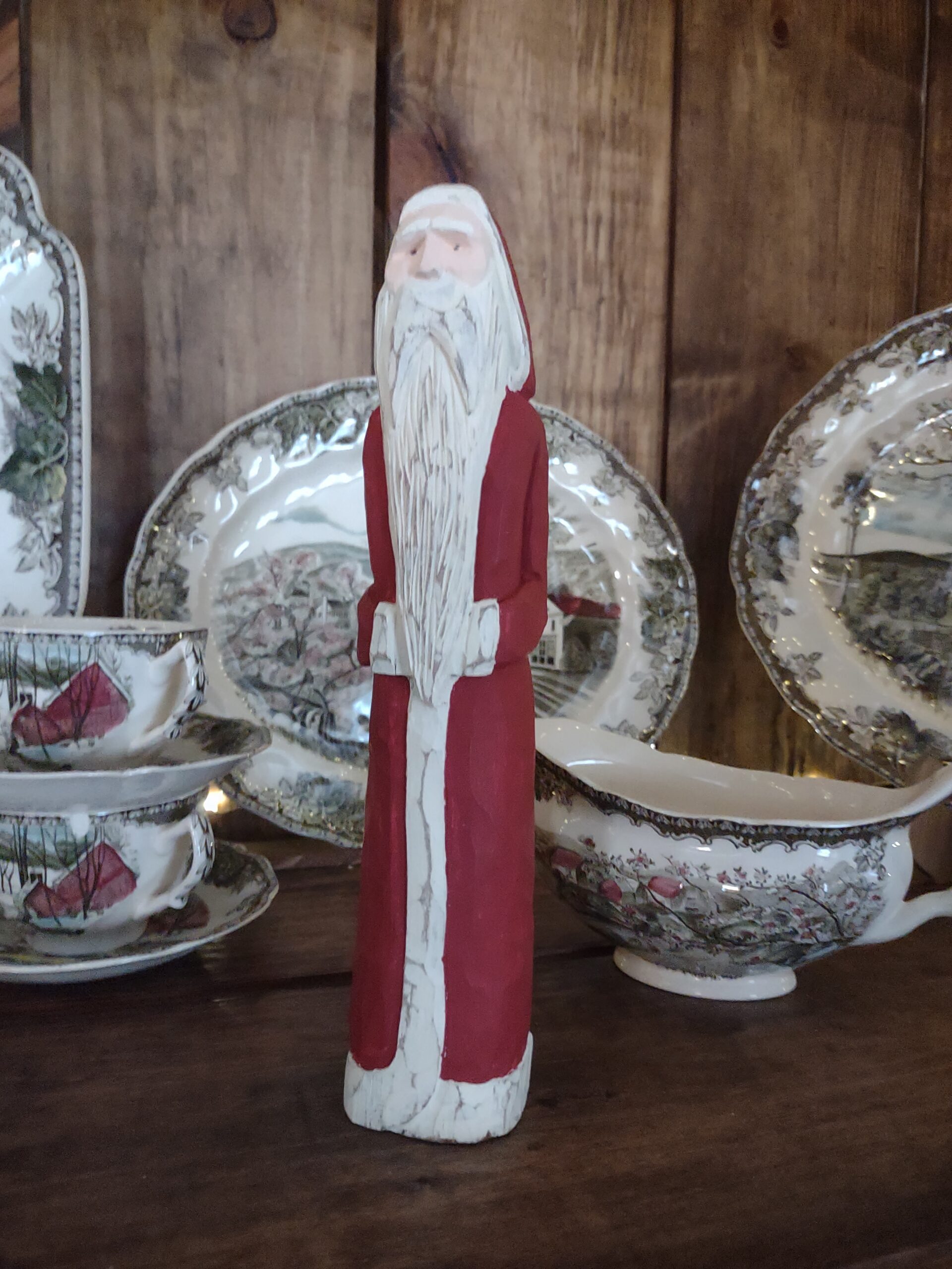 🎄 The Santa He Carved (and the Story Behind It)